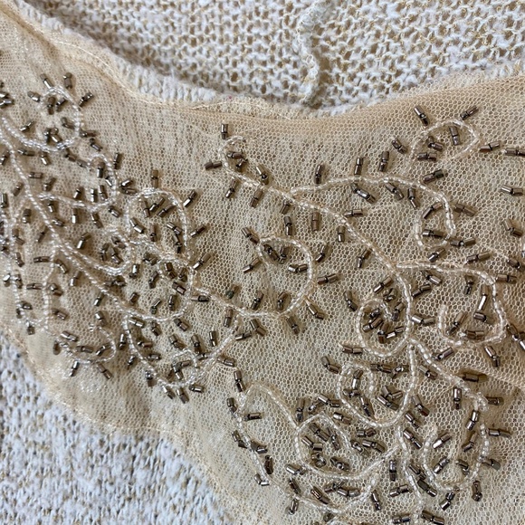 Daytrip Dolman Beaded Crop Sweater sz M - Picture 5 of 8